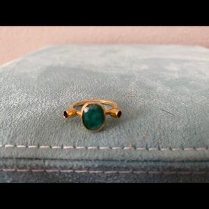 Gold 3 stone ring